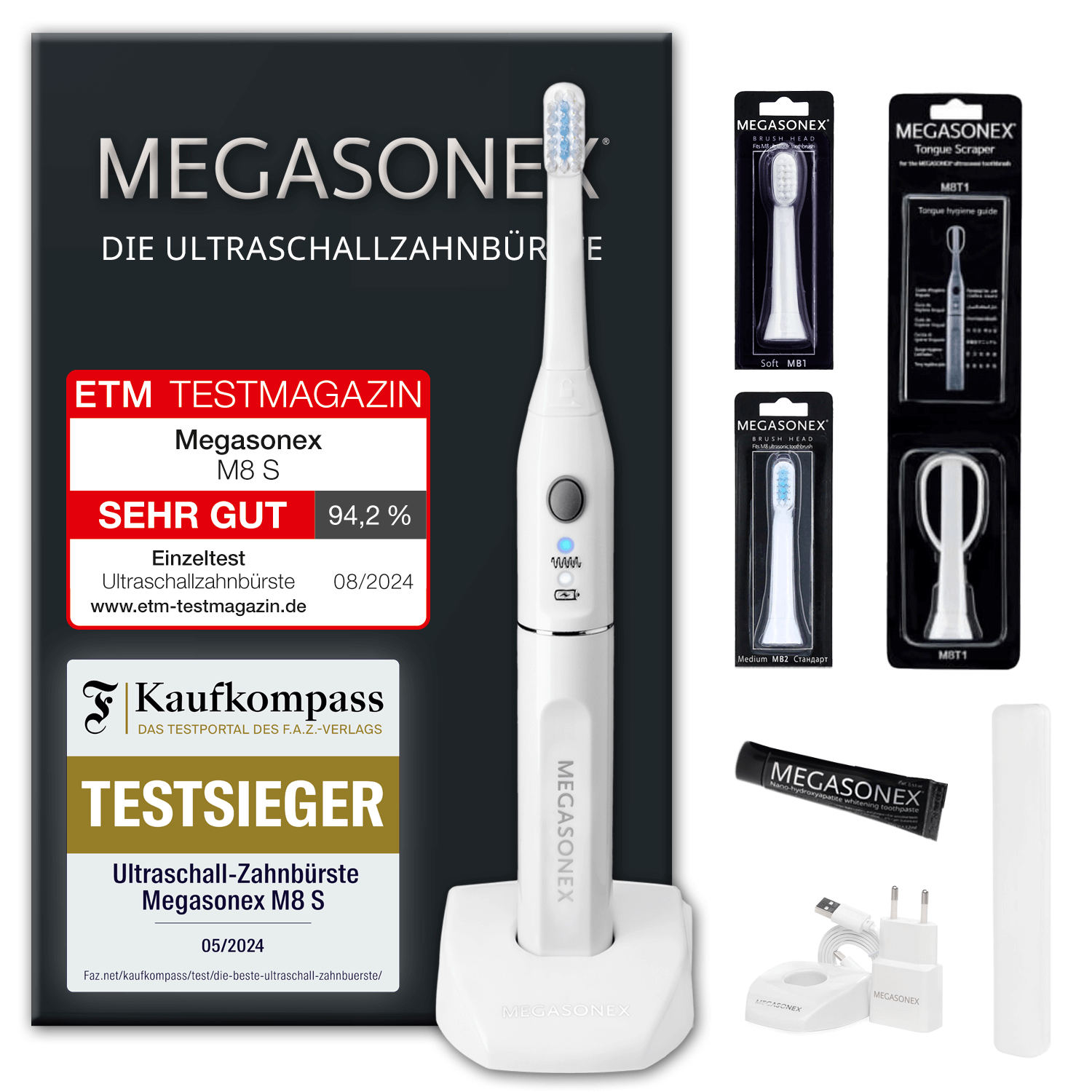 Megasonex M8 S -  Ultraschallzahnbürste