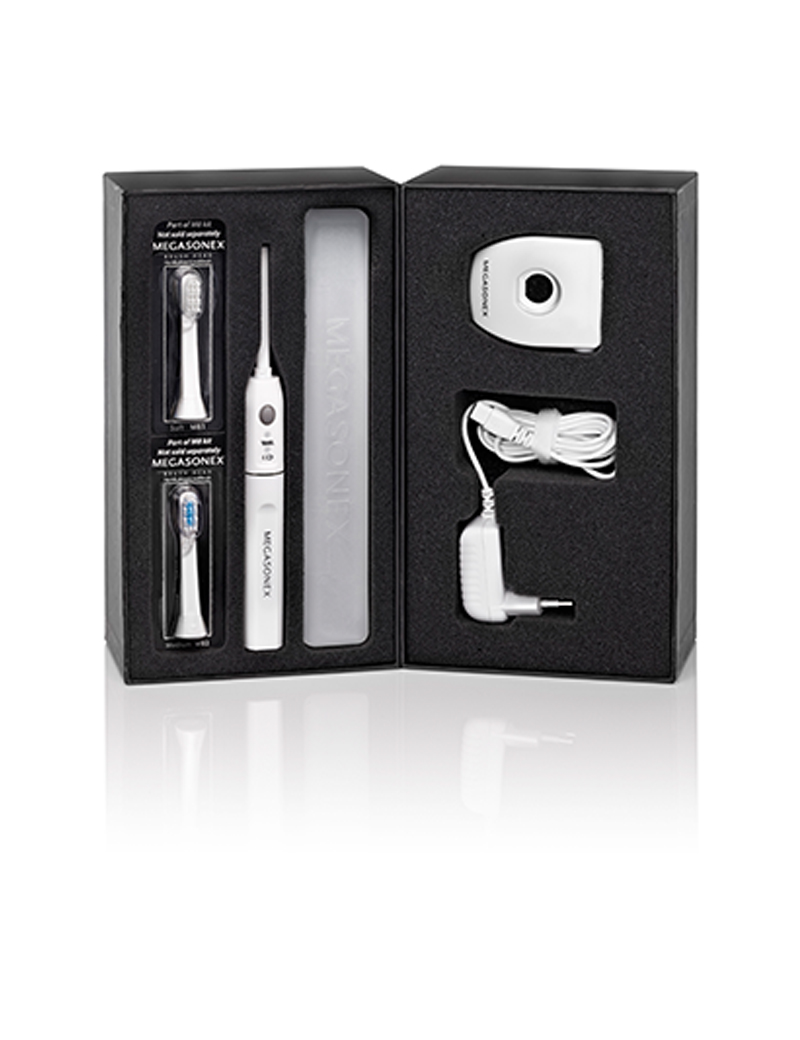 Megasonex M8 Ultraschallzahnbürste & Ersatzbürstenkopf
